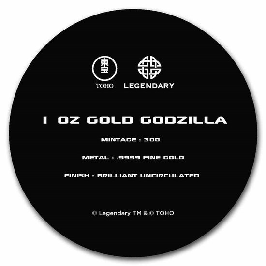 Niue: Godzilla 1 oz Oro 2021