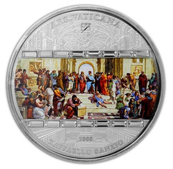 Cookovy ostrovy: Athénská škola 3 unce stříbra 2008 Proof