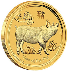 Lunar II: Rok Świni 1 uncja Złota 2019