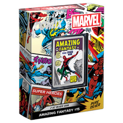 Niue : Marvel Comix - Amazing Fantasy colorée 2 onces d'argent 2023 Proof