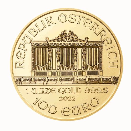 Wiener Philharmoniker 1 oz Gold 2022