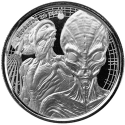 Set of Ghana Alien 4 x 1/2 oz Silber 2023