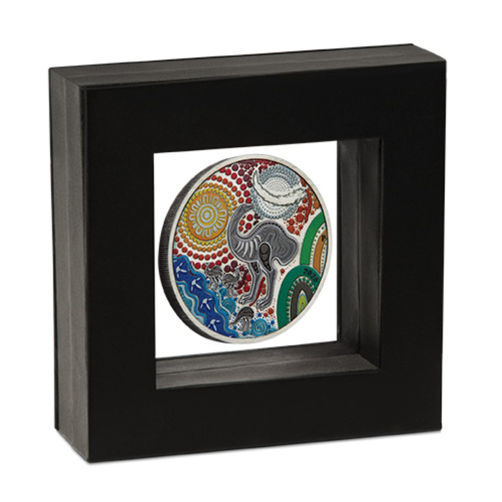 Emu Utingat Colorized 2 oz Silver 2025 Antiqued Coin
