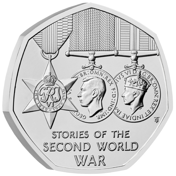 Stories of The Second World War 50p Miedzionikiel 2025