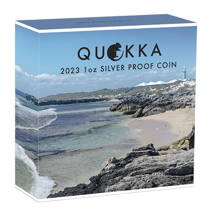 Quokka coloured 1 oz Silber 2023 Proof