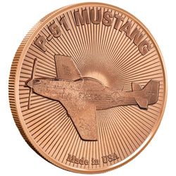 Stíhací letoun – P51 Mustang 1 unce mědi