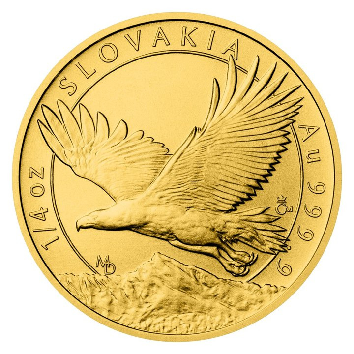 Niue : Slovakia Eagle 1/4 once d'or 2023
