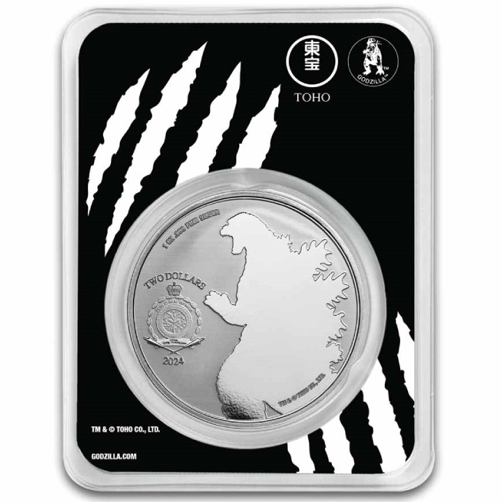 Niue: Godzilla vs Monsters - Rodan coloured 1 oz Silver 2024 Slab