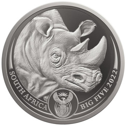 Big Five II: Rhino 1 oz Platin 2022 Proof