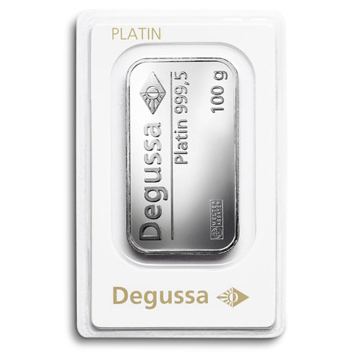 Degussa rúd 100 gramm platina