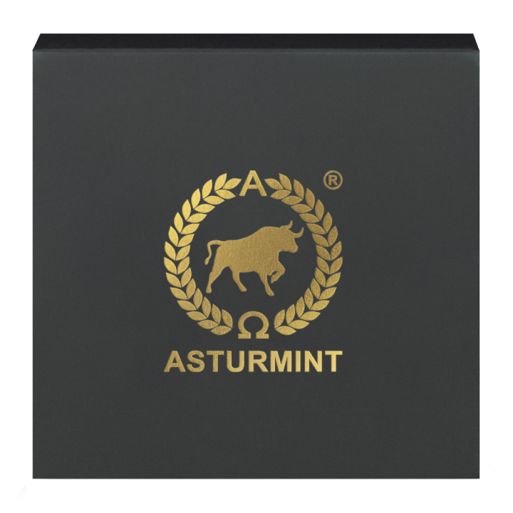 Sztabka Asturmint: The Deadly Seven Sins - Vanity kolorowana 2 uncje Srebra 2024 Antique Finish