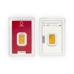 Gold Bar 5g Gold Austrian Mint