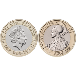 Sada 14 stříbrných mincí Velká Británie 2018 Proof