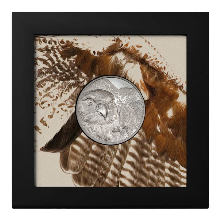 Mongolia: Halcón Mongol 1 oz Plata 2023 Prueba Ultra Alto Relieve