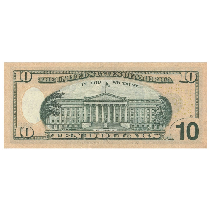 Billete de 10 dólares estadounidenses (10 U.S. dollars / 10 USD) UNC