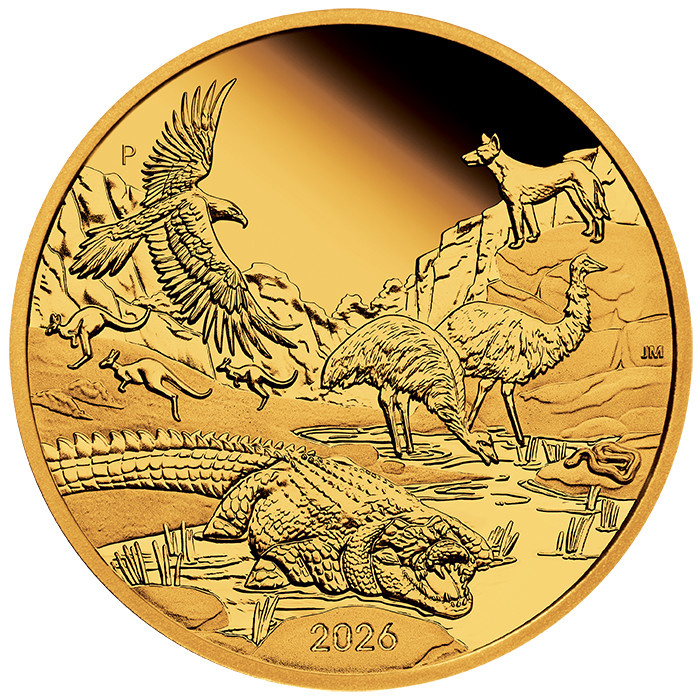 Moneda de oro Wonders of Australia: The Outback 1 onza de oro 2026 Proof