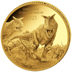 Congo: Prehistoric Life II – Carnotaurus 0,5 g Zlata 2025 Proof