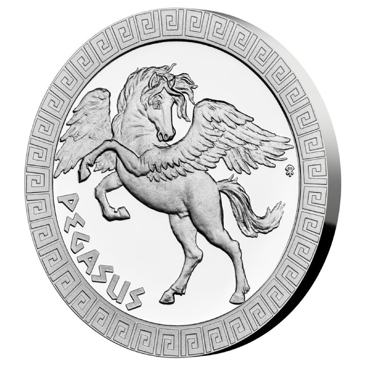 Niue: Criaturas Míticas - Pegaso $2 Srebro 2022 Proof