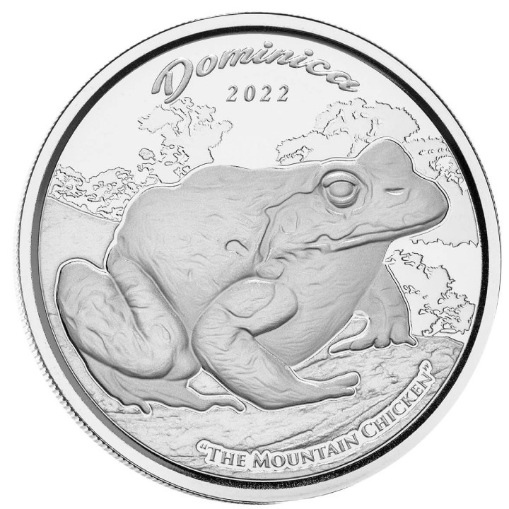 Dominica: Mountain Chicken 1 oz Silver 2022