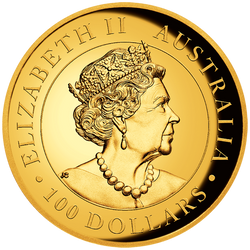 Australijski Kangur 1 uncja Złota 2022 Proof High Relief