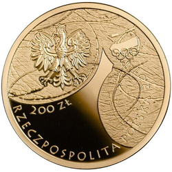 Selección olímpica de Polonia – Sochi, 200 zlotys, 2014, Proof