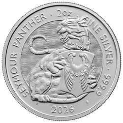 Srebrna Moneta The Royal Tudor Beasts: Seymour Panther 2 uncje Srebra 2026