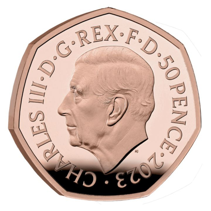 5 érme szett Nagy-Britannia arany 2023 Proof emlékérme