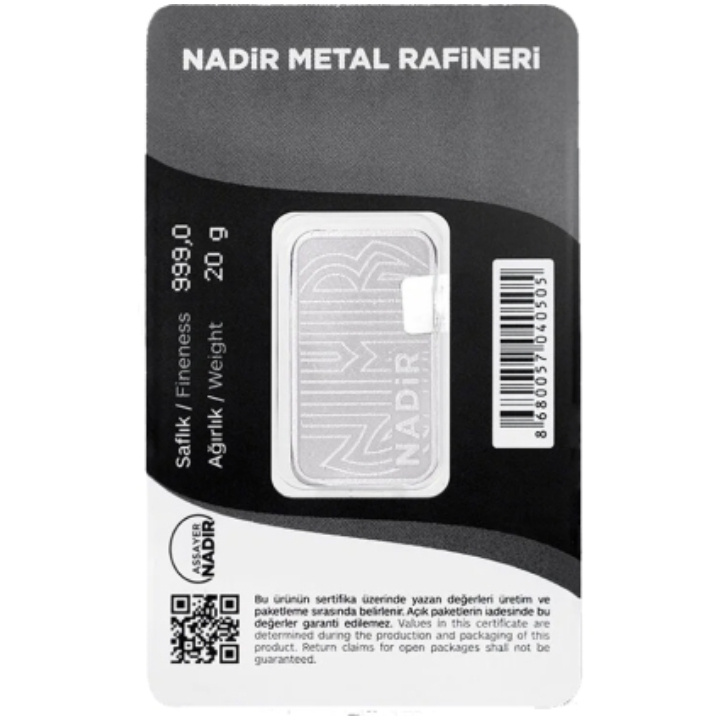Nadir 20 g Silver Bar