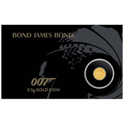 James Bond 007 0,5 gramu zlata 2020