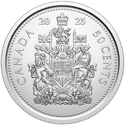 Canada : « Coat of Arms » 50 cents 2025
