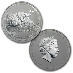 Perth Mint: Lunar II – Az egér éve 4 érme szett 2008