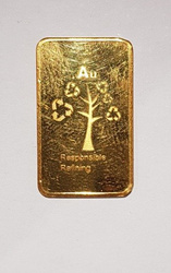 5 gram Goldbarren Metalor Beschädigte