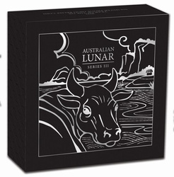 Lunar III : Année du Buffle 5 onces d'argent 2021 Proof High Relief