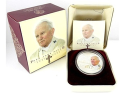 Cookovy ostrovy: Jan Pavel II 1 unce stříbra 2005 Proof