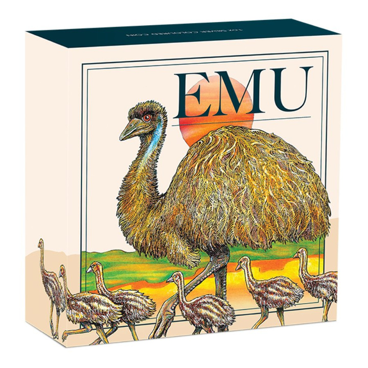 Emu australian colorat 1 oz argint 2026