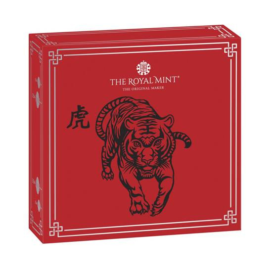 Lunar: Año del Tigre 1 oz Plata 2022 Proof