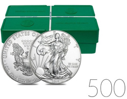 American Eagle 1 oz Silver 2019 Investment Sets 500 Pc.