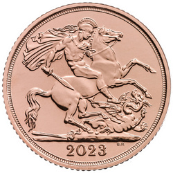 Great Britain: The Coronation Half-Sovereign 2023 Gold Coin