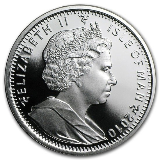 Isle of man Seria koty: Kot abisyński 1 Uncja Srebra 2010 Proof