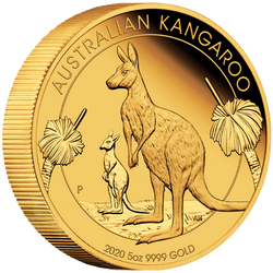 Australijski Kangur 5 uncji Złota 2020 Proof