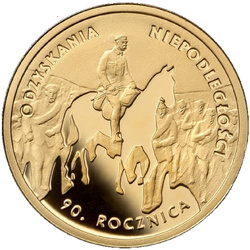 90th Anniversary of Regaining Independence 50 PLN Gold 2008 Proof