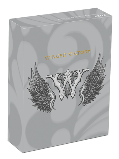 Geflügelter Sieg 1 oz Gold 2021 Proof High Relief