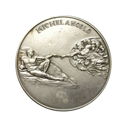 Creación de Adán 29,35 gramos Ronda de Plata 1992 Condición 2/2-.