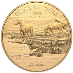 Canada: Mustang Country by Robert Bateman $2500 Gold 2025 Proof