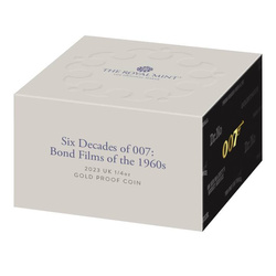 Bond Films of the 60s 1/4 oz Gold 2023 Proof