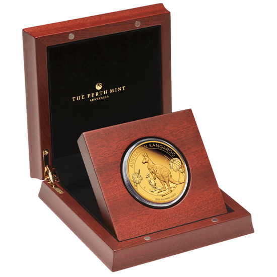 Australisches Känguru 5 oz Gold 2020 Proof