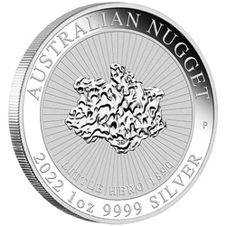 Australian Nugget: Little Hero Nugget 1 uncja Srebra 2022