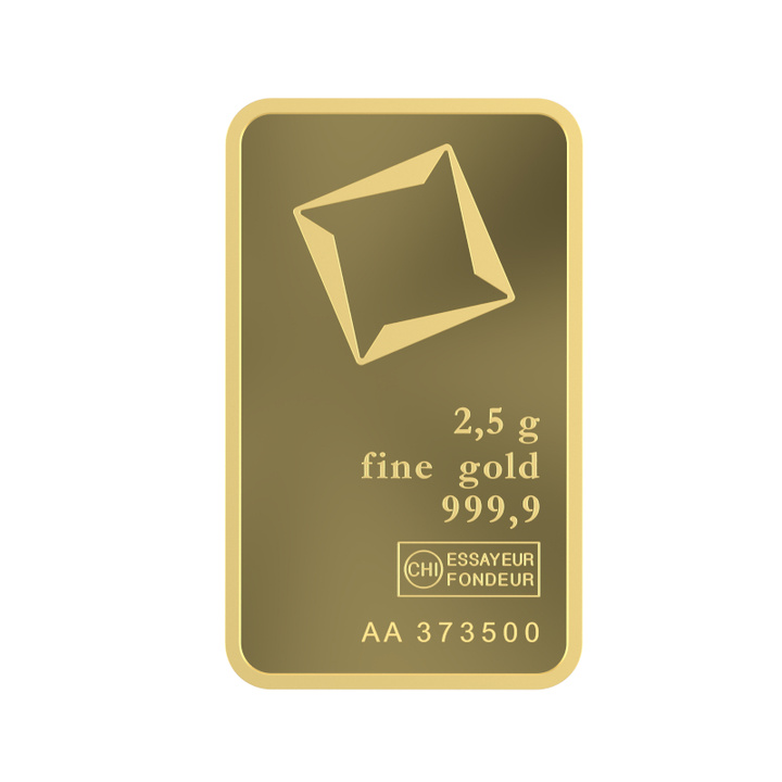 Aranyrúd Valcambi 2,5 g arany