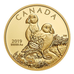 Canada: Atlantic Puffins 1 oz Gold 2019 Proof