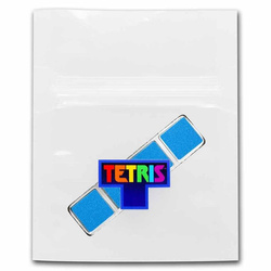Niue : Tetris - I-Tetrimino Block coloré 1 once d'argent 2023 (bleu)